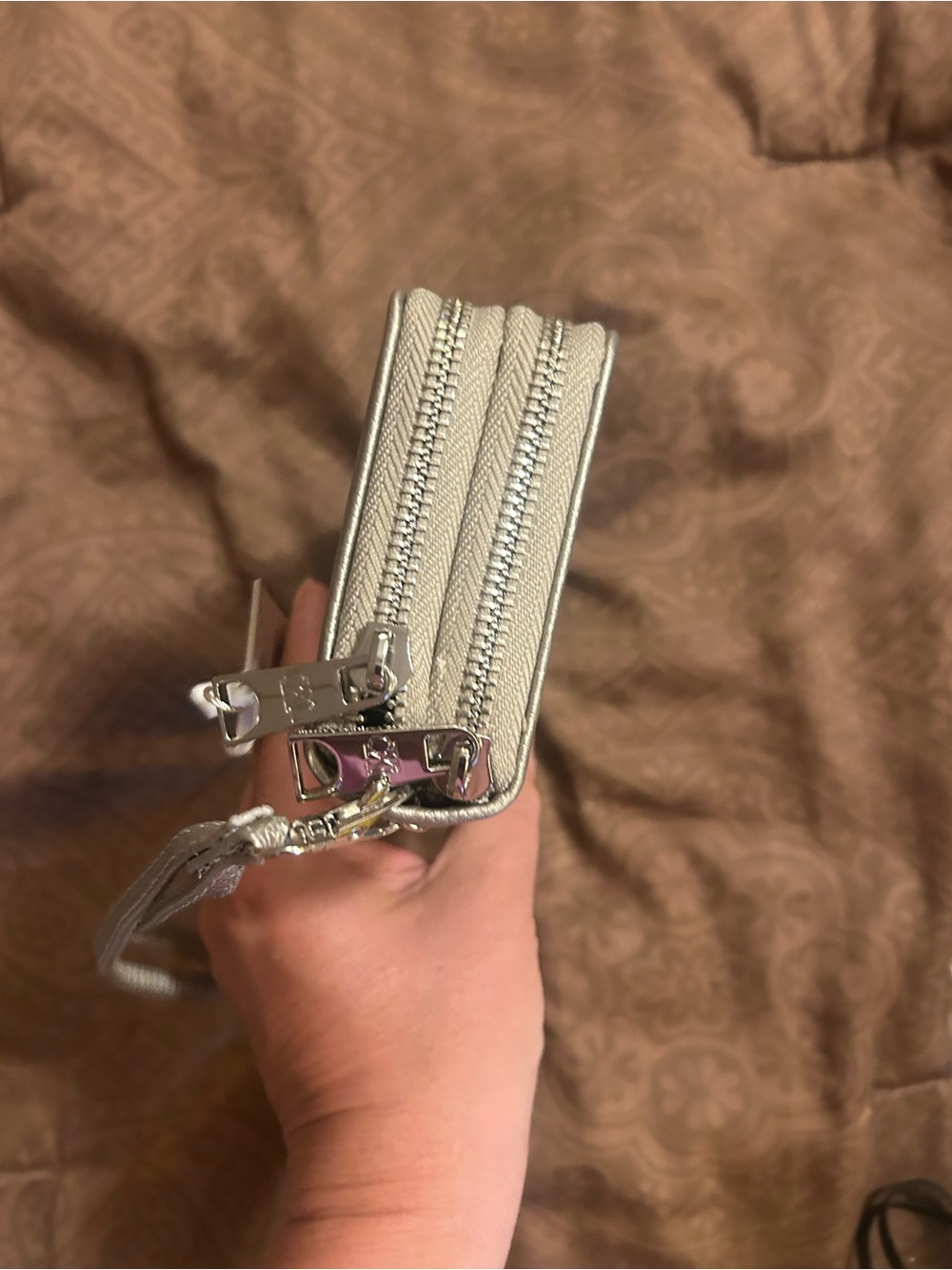 Christian lacroix Silver Zip-Around Wristlet Wallet - Picture 5 of 10